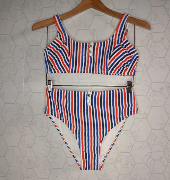 Xhilaration Juniors' Ribbed Bralette Bikini set - Picture 2 of 13